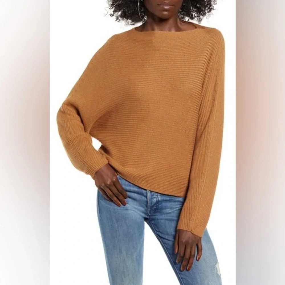 Leith • Dolman Sleeve Sweater In Tan Dale